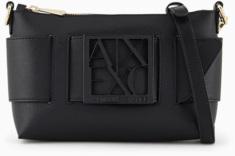 ARMANI EXCHANGE Color block shoulder bag with maxi logo AXB25