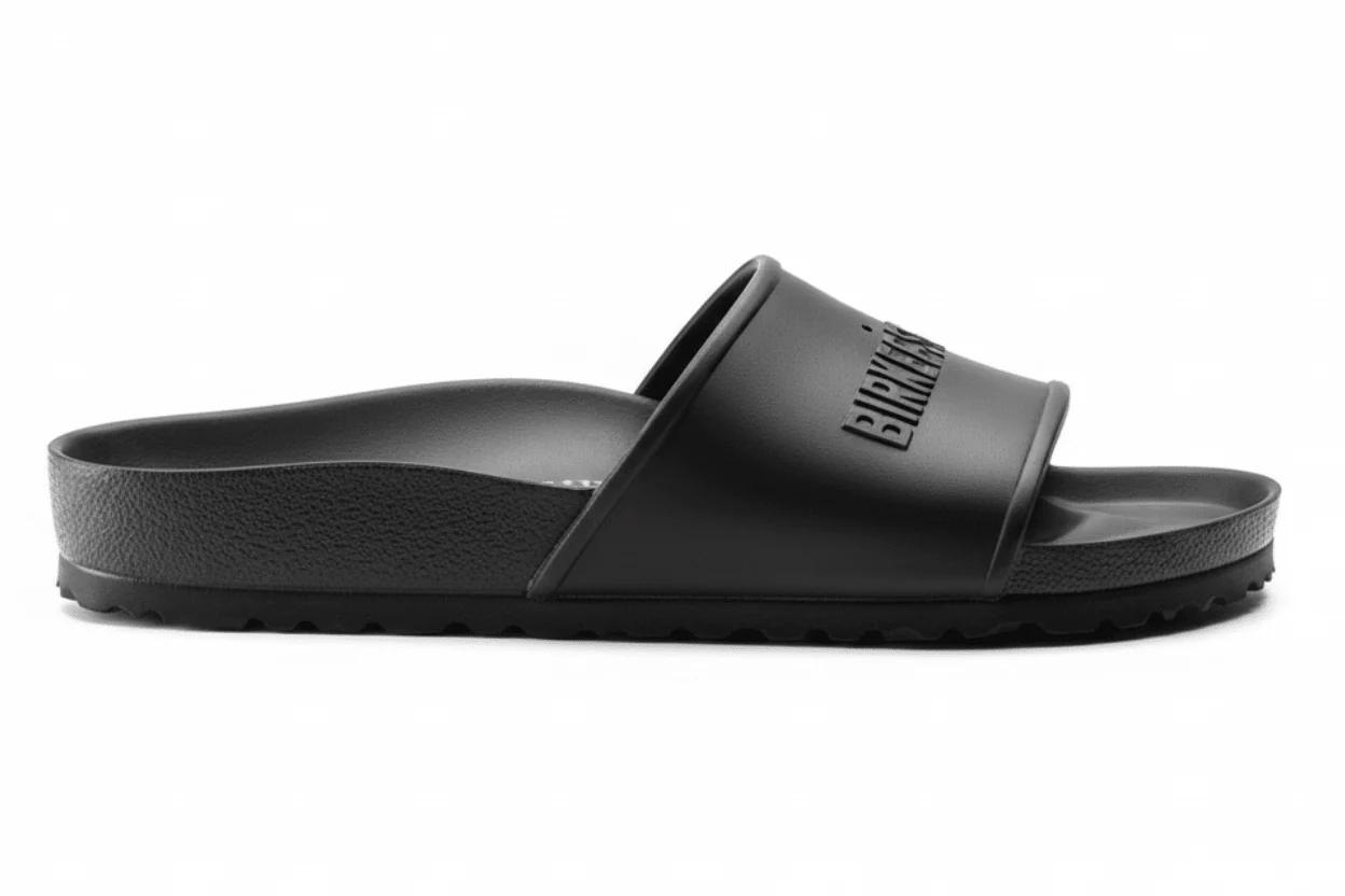 BIRKENSTOCK STEPS Faux Leather Double Strap Men's Slippers SLM33