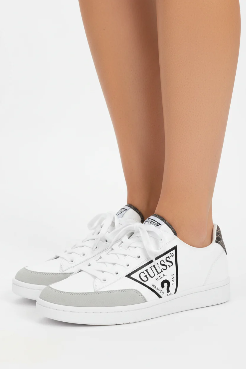 GUESS LUANDO TRIANGLE LOGO SNEAKER GUM2 - Image 2
