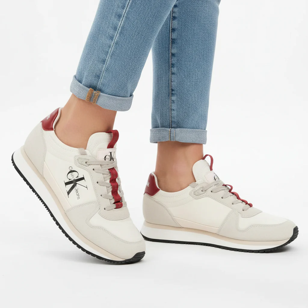 CALVIN KLEIN Jeans Runner Sock Laceup Trainer CKM210 - Image 2
