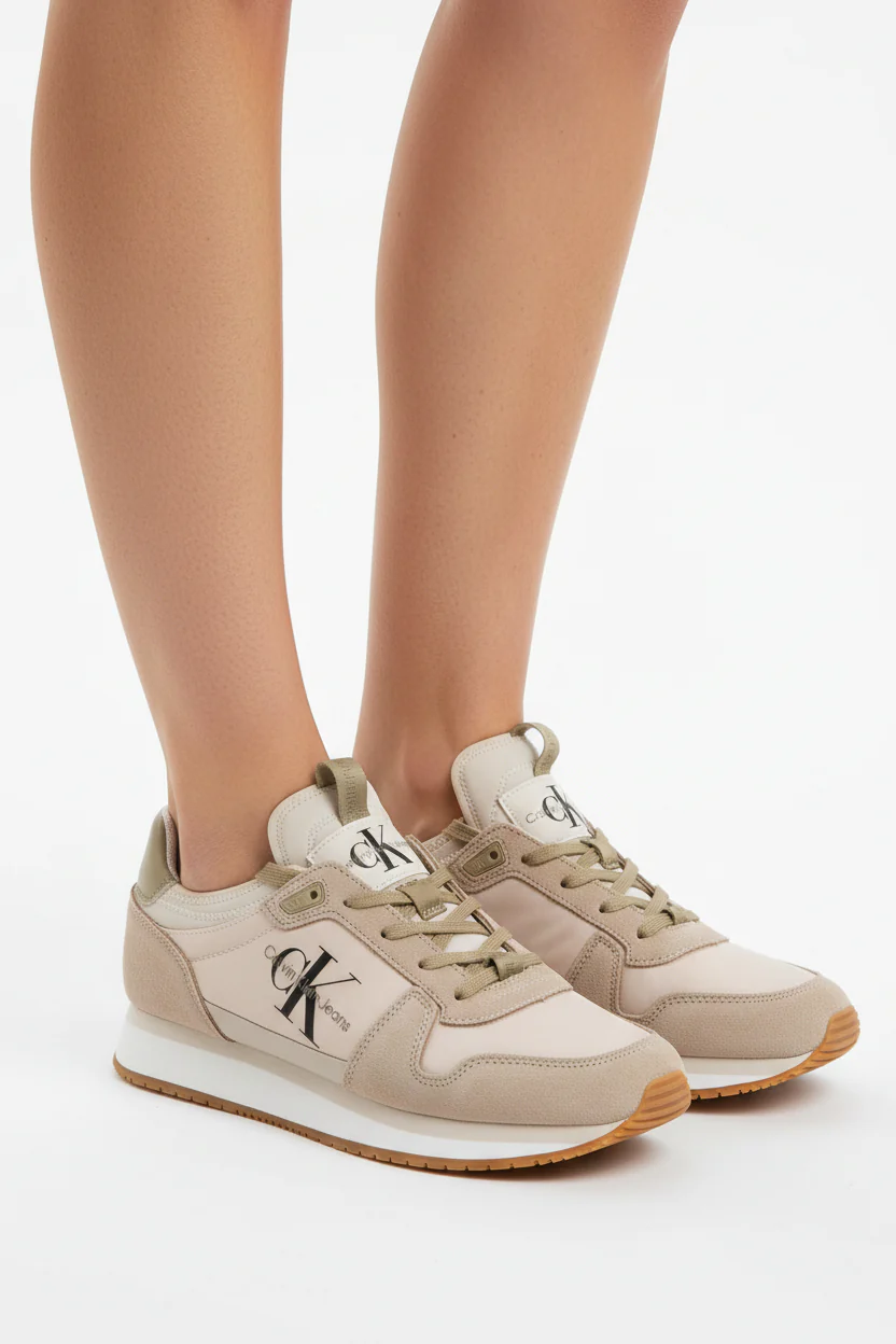 CALVIN KLEIN Jeans Runner Sock Laceup Trainer CKM211 - Image 2