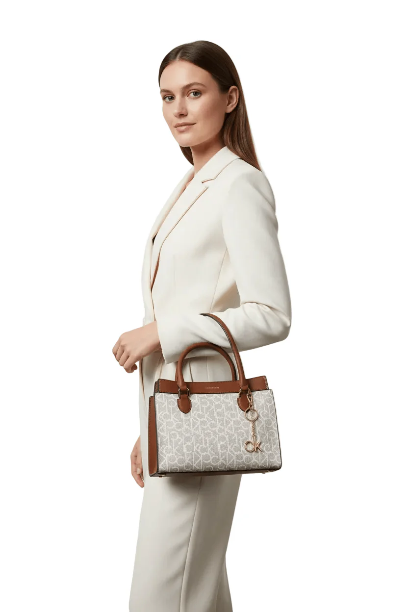 Calvin Klein Monogram Satchel HANDBAG CB106 - Image 2