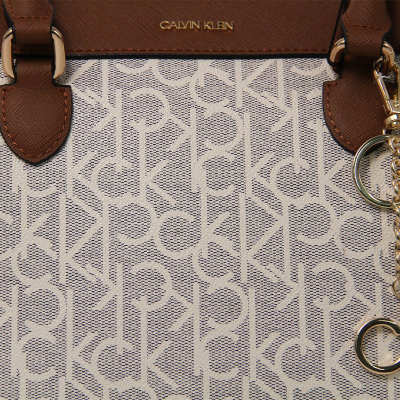 Calvin Klein Monogram Satchel HANDBAG CB106 - Image 6
