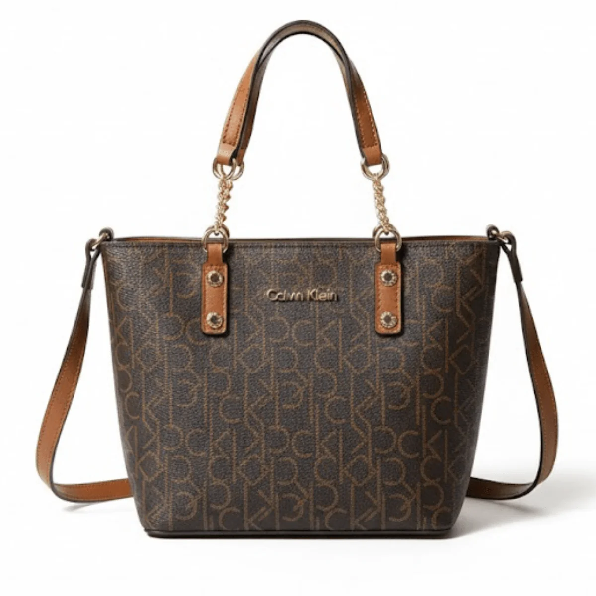 Calvin Klein Monogram Tote Bag Small Handbag Women CB107