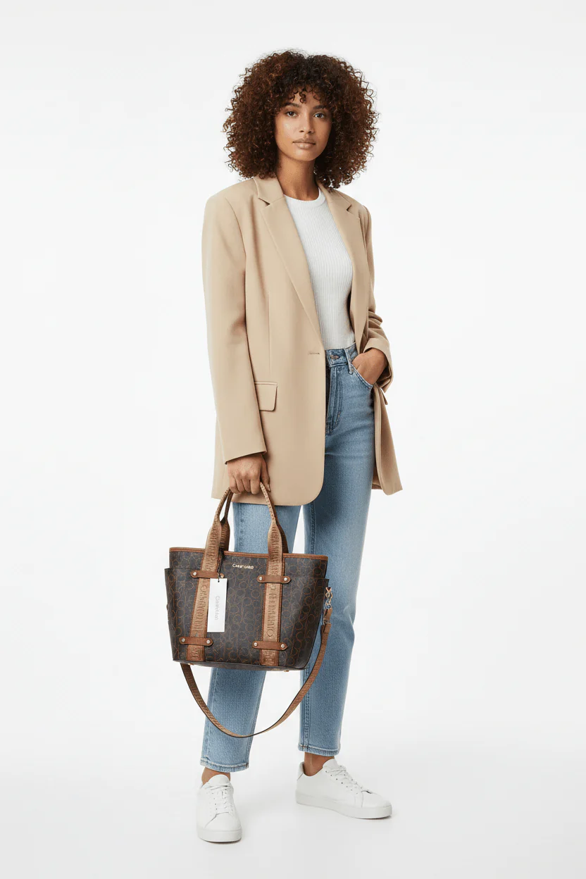 Calvin Klein Monogram Satchel HANDBAG CB96 - Image 2