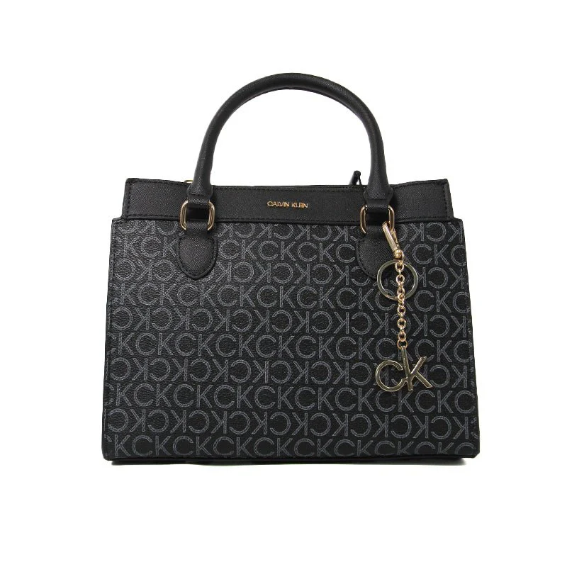 Calvin Klein Monogram Satchel HANDBAG CB98