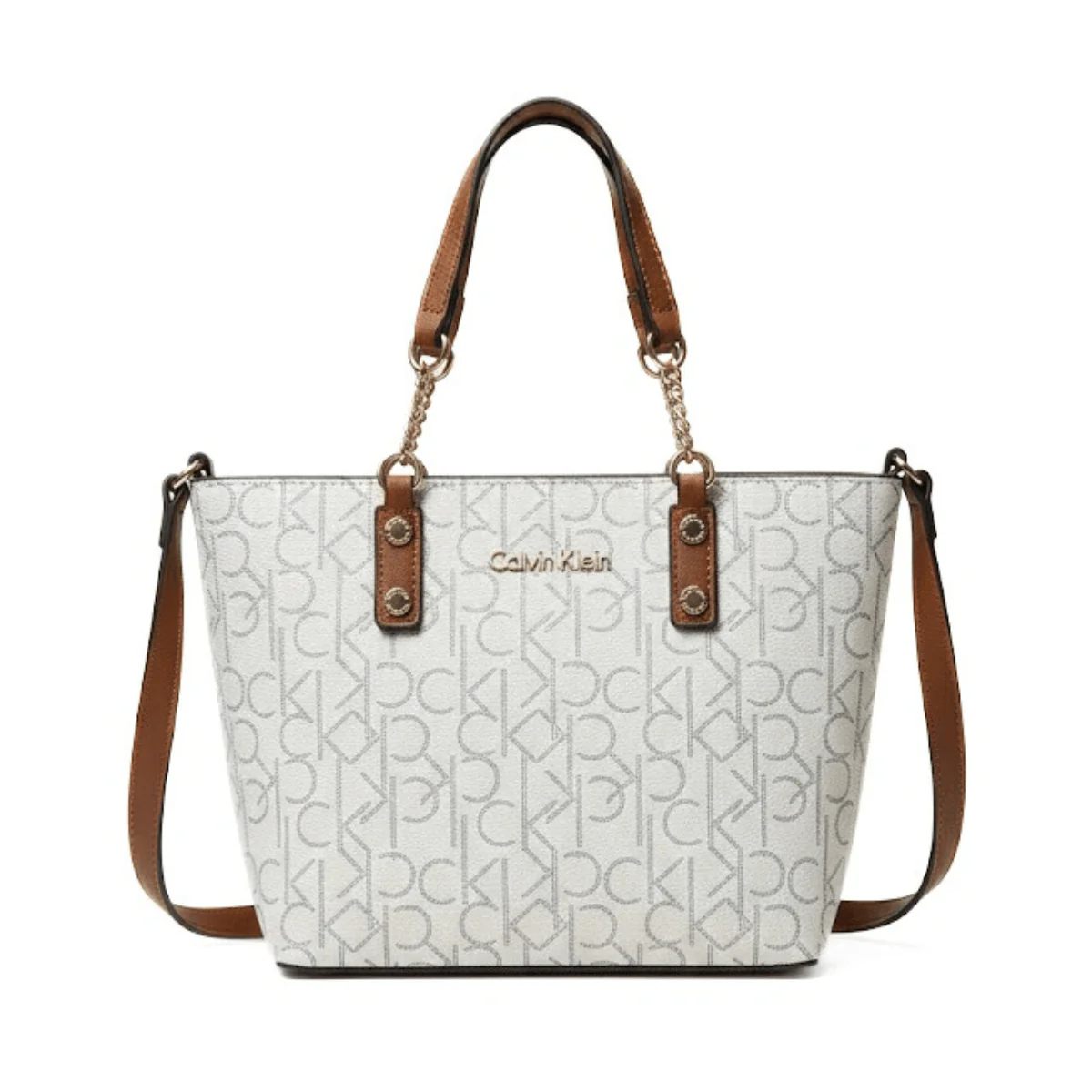 Calvin Klein Monogram Tote Bag Small Handbag Women CB109