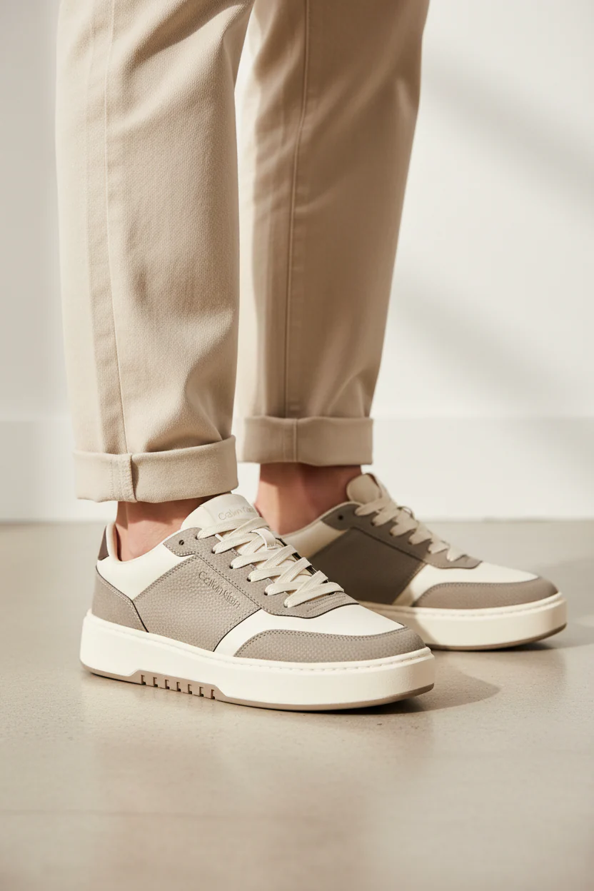 CALVIN KLEIN RETRO RUNNER LACE UP SNEAKER CKM18 - Image 2