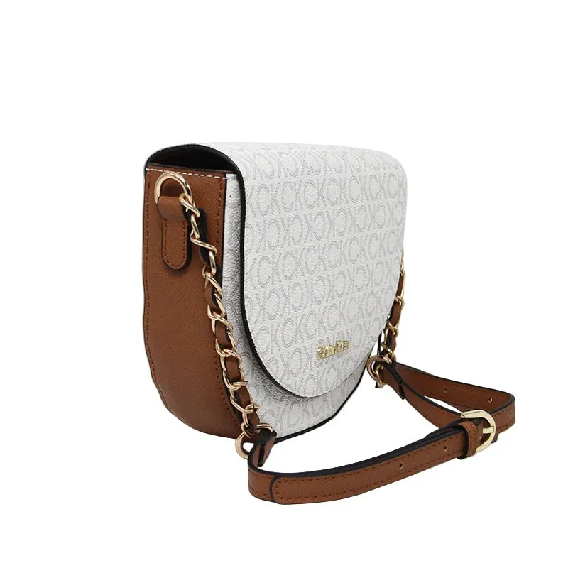 CALVIN KLEIN Women's monogram pattern Cross Body Bag CB87 - Image 4