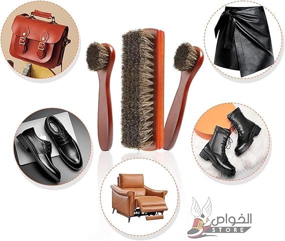 CASABLANCA 100% Horsehair Shoe Brush + Free Plastic Shoe Horn C1 - Image 3