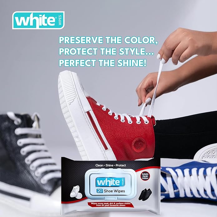 White shoe wipes (pack of 20) - standard W1 - Image 2