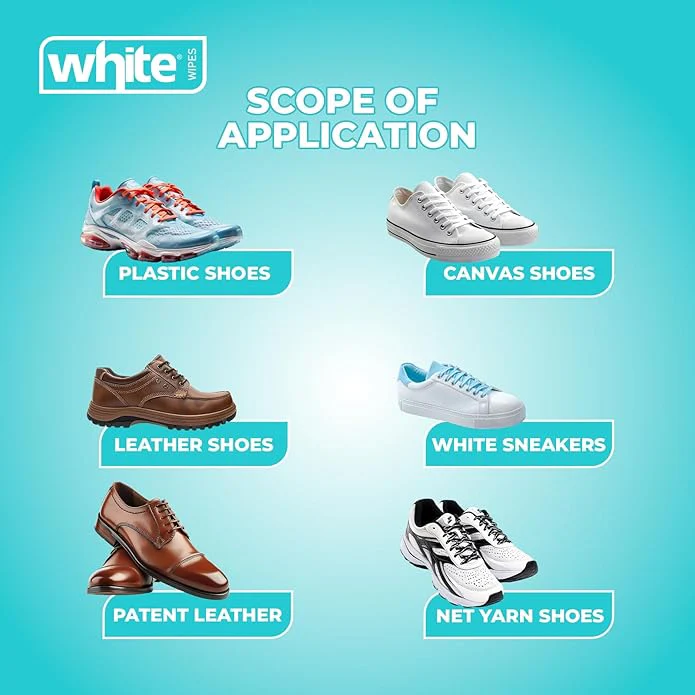 White shoe wipes (pack of 20) - standard W1 - Image 3