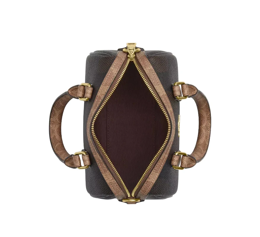 COACH Mini Rowan Crossbody Bag In Blocked Signature HB4 - Image 4