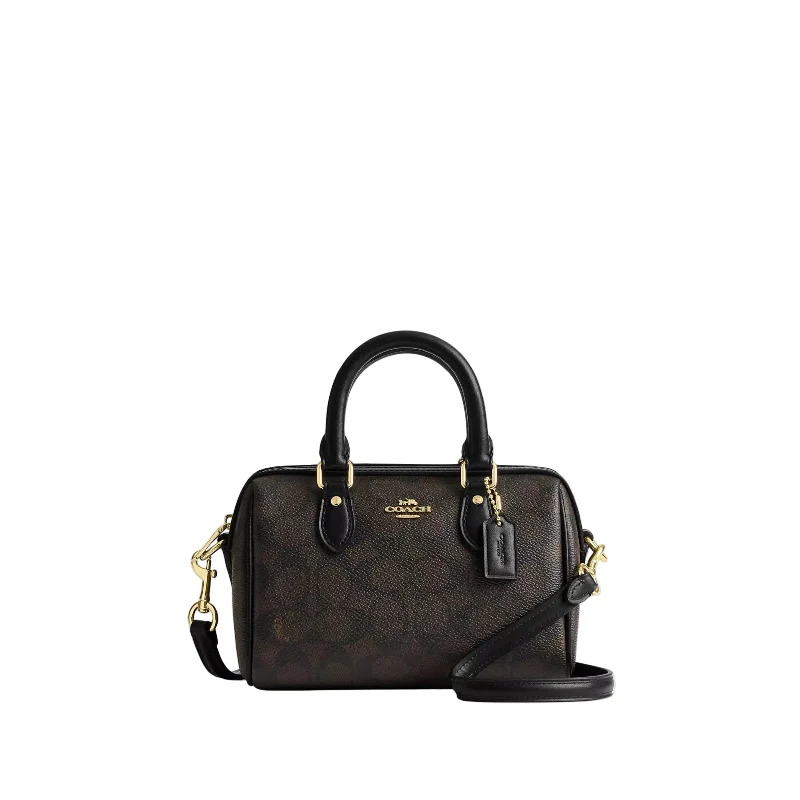 COACH Mini Rowan Crossbody Bag In Blocked Signature HB5