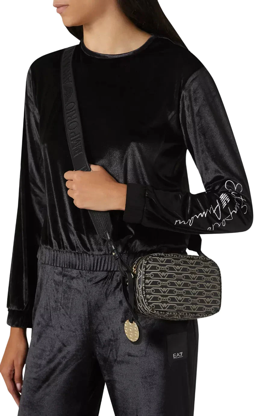 EMPORIO ARMANI Hemp logo camera bag EAB24 - Image 2