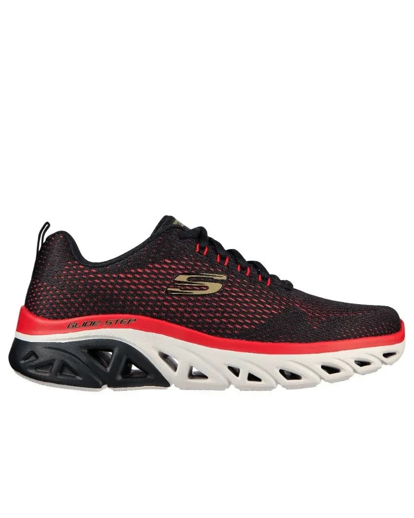 SKECHERS Glide-Step Sport - Wave Heat 232270-BKRD SKM88