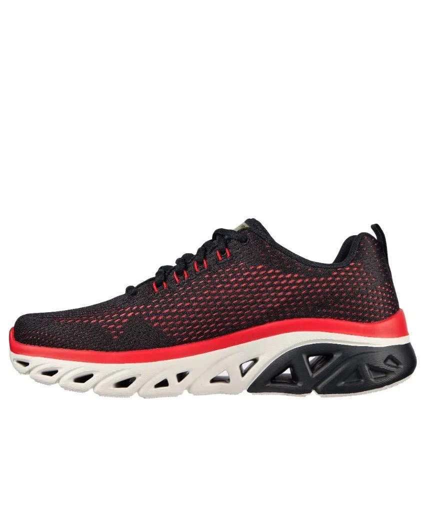 SKECHERS Glide-Step Sport - Wave Heat 232270-BKRD SKM88 - Image 3