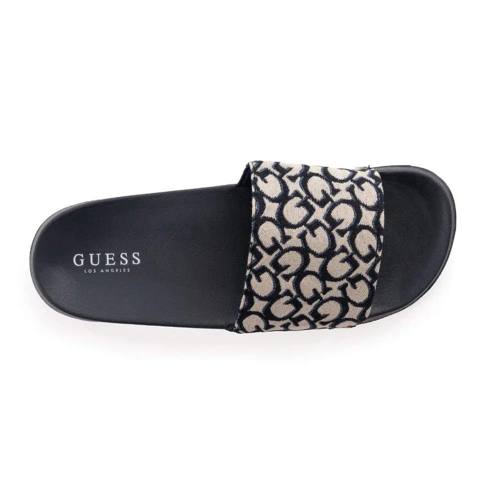 GUESS Allow Monogram Logo Pool Slides Women - OFFWHT SLW14 - Image 4