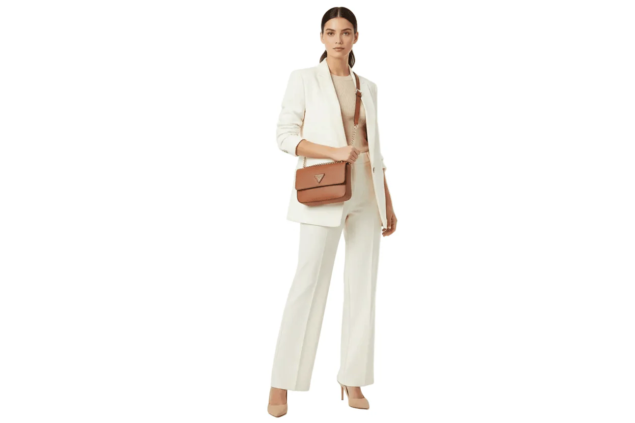 GUESS  Eco Elements Convertible Xbody Flap Cognac - Image 5