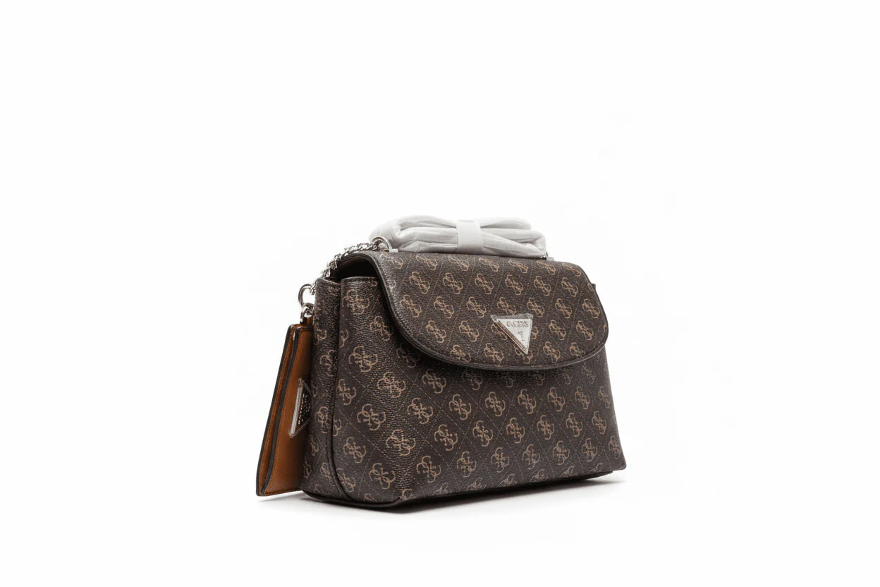 GUESS D CoaLog Women's Bag Eco Grey Handbag GB480 - Image 4