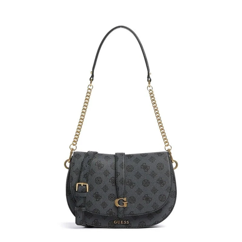Guess Kuba Tri Compartment Flap bag-WHITE- - Image 12