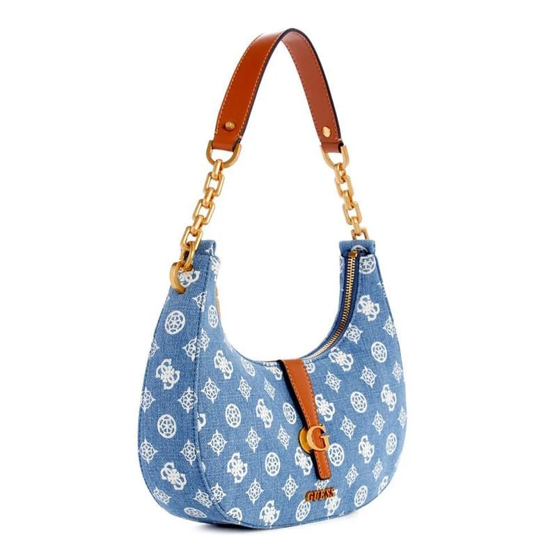GUESS Kuba 4G Peony Logo Hobo Shoulder Bag - Image 23