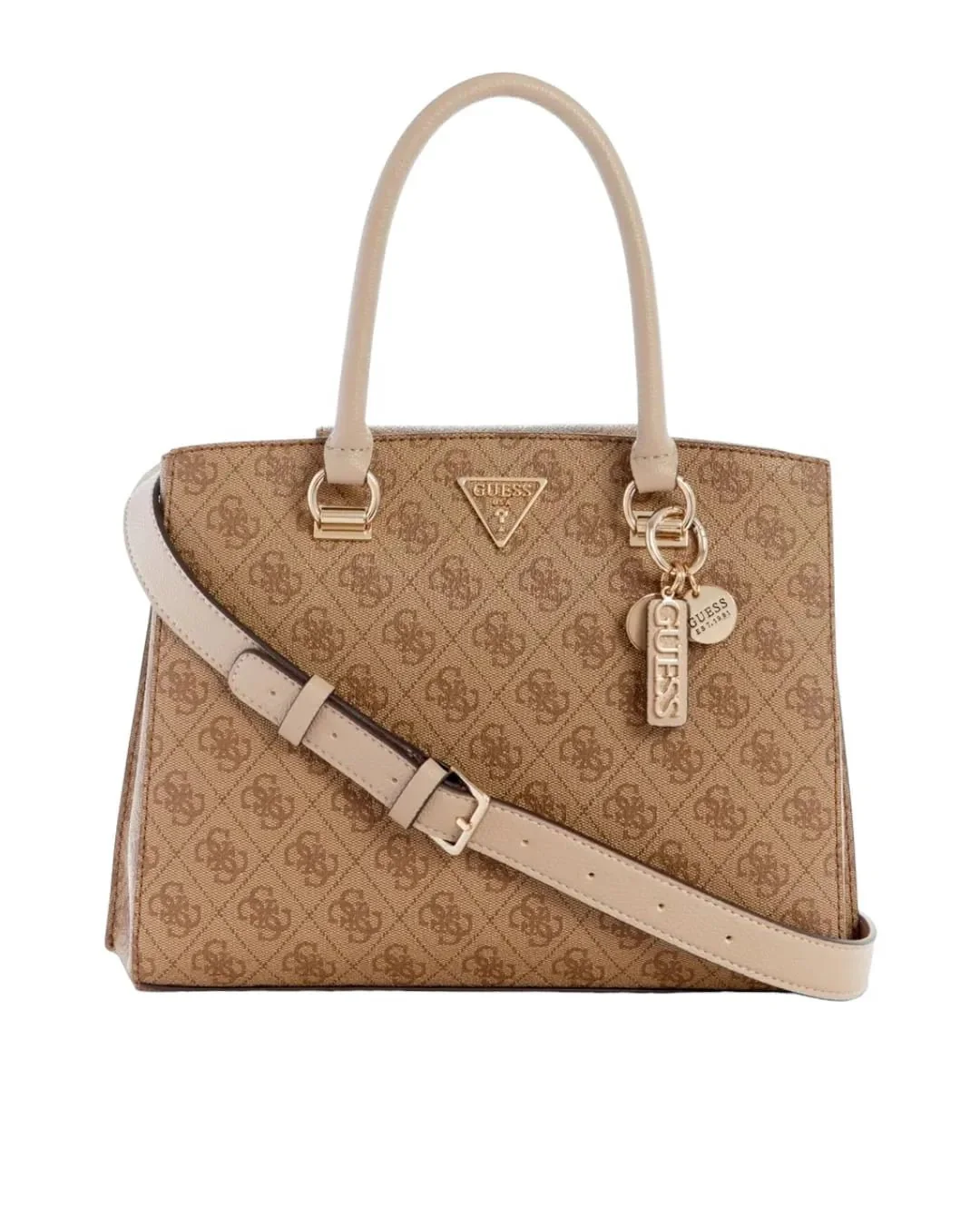 GUESS Noelle Basique Signature Logo Girlfriend Satchel Bag GB454