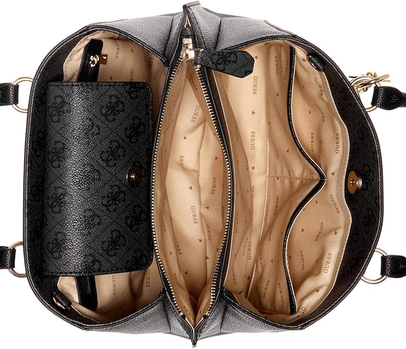 GUESS Noelle Basique Signature Logo Girlfriend Satchel Bag GB505 - Image 5