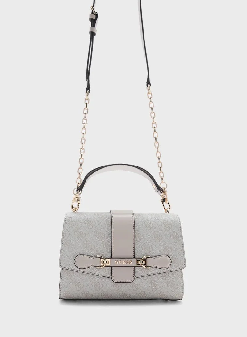 GUESS Nolana Top Handle Flap Bag- - Image 31