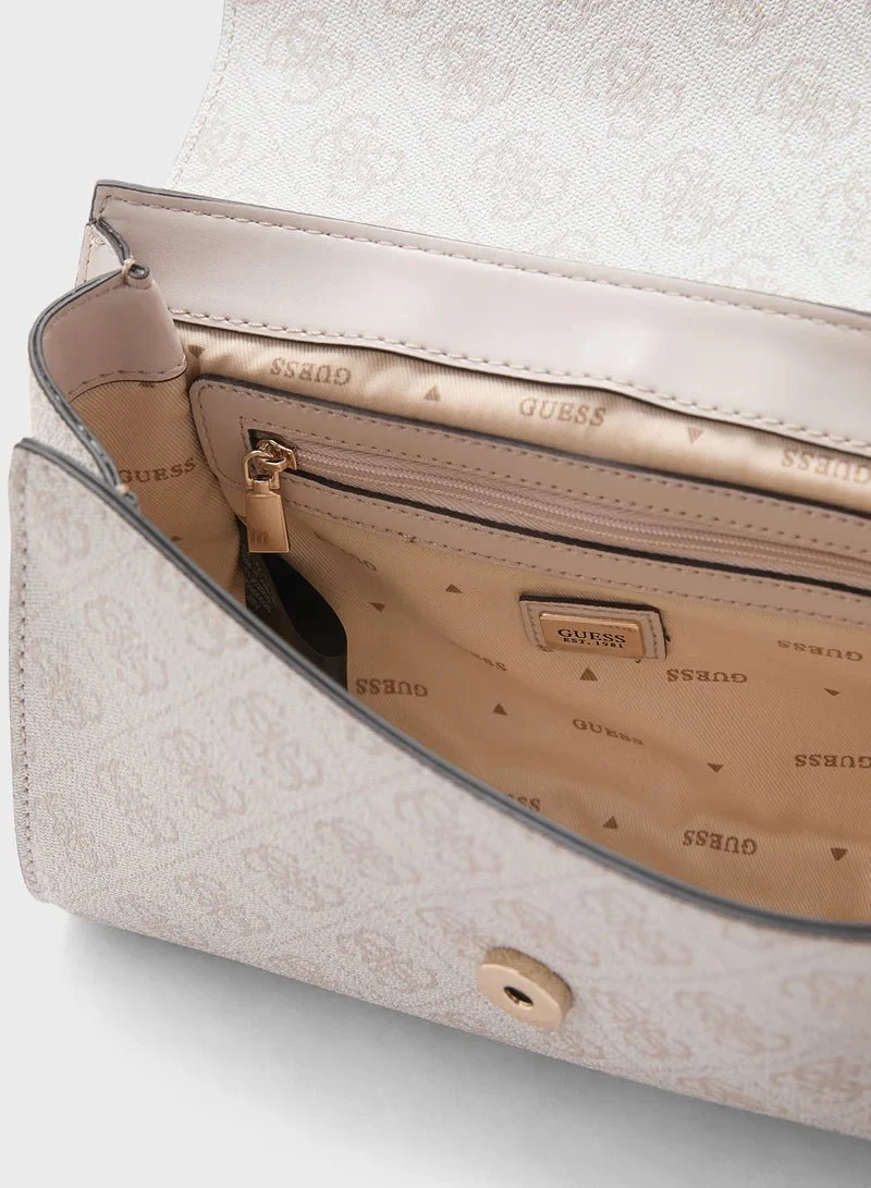 GUESS Nolana Top Handle Flap Bag- - Image 32