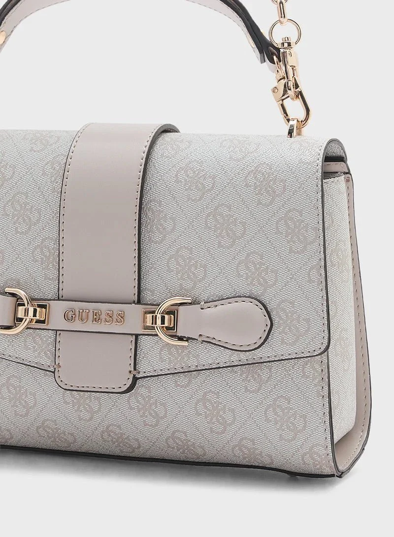GUESS Nolana Top Handle Flap Bag- - Image 33