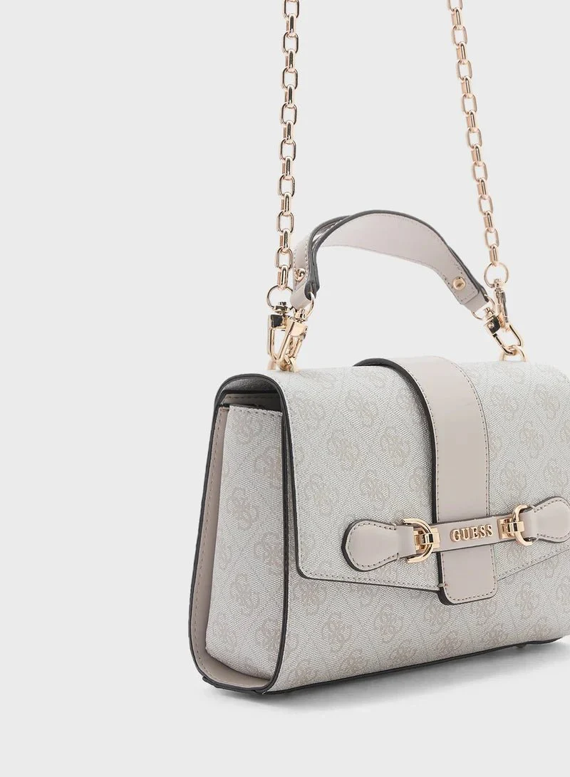 GUESS Nolana Top Handle Flap Bag- - Image 34