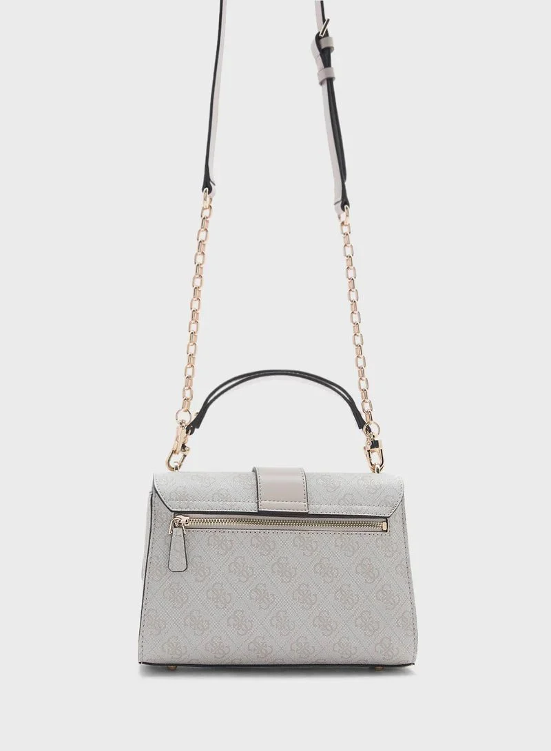 GUESS Nolana Top Handle Flap Bag- - Image 35