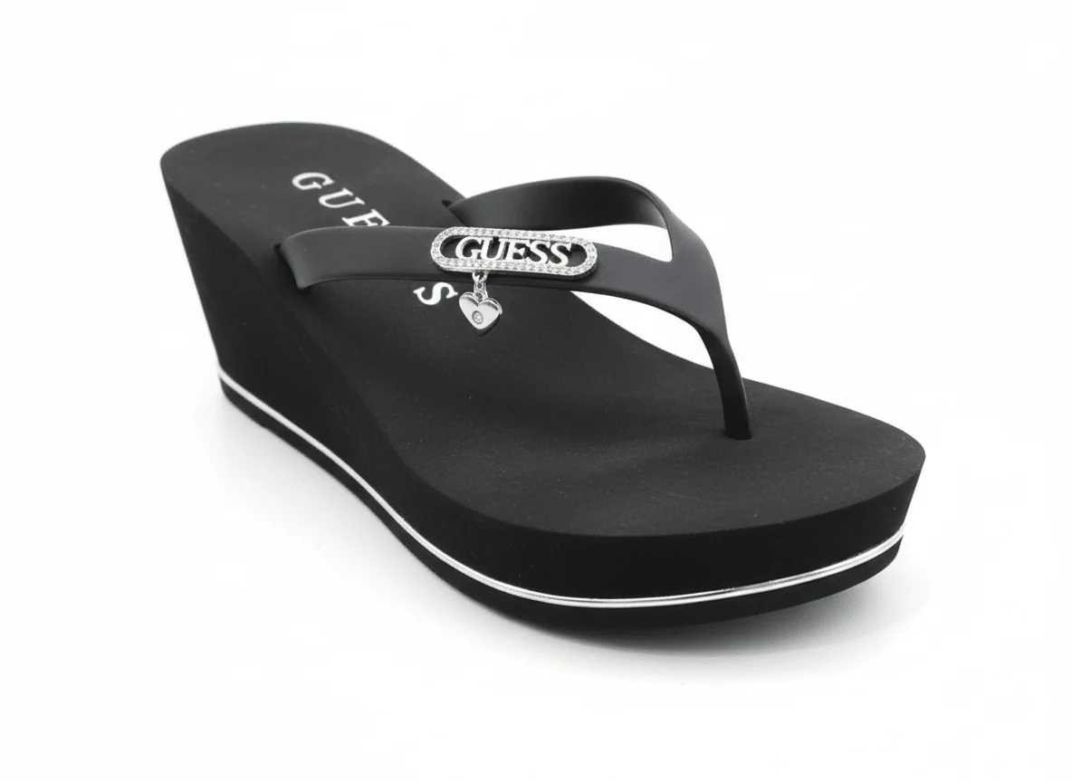 GUESS Sahira Foam Wedges blue flip-flops SLW39 - Image 2