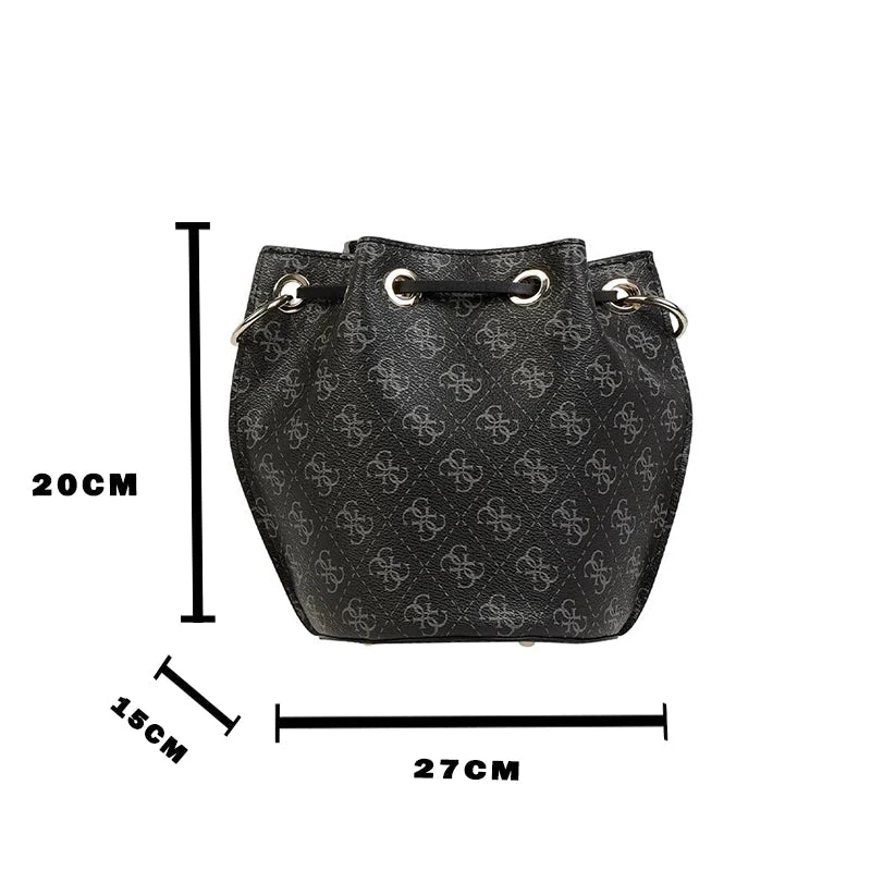 GUESS WASHINGTON DRAWSTRING BUCKET BAG - Image 13
