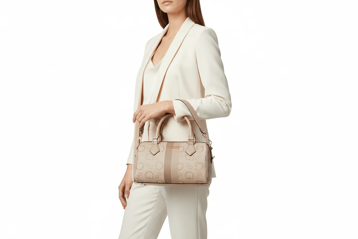 GUESS WESTER Box Satchel Mini Boston Bag - Image 2