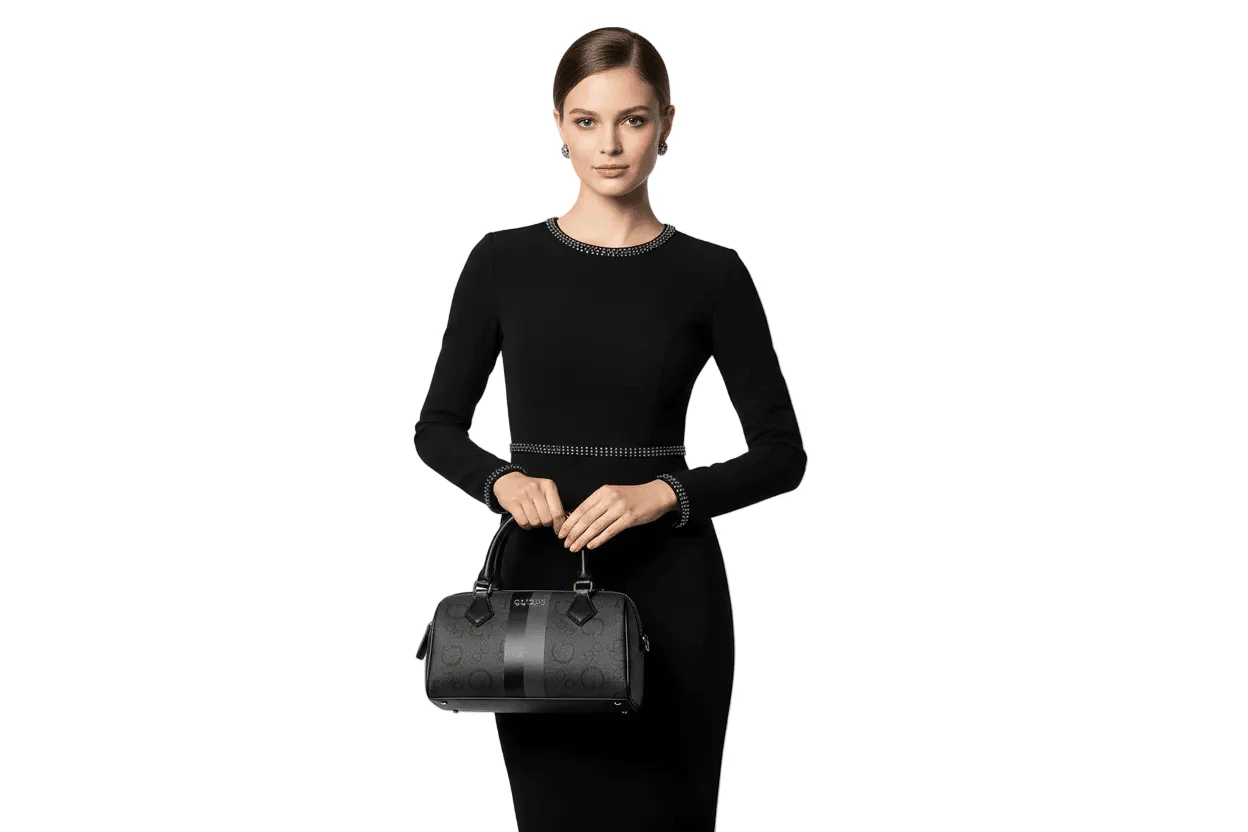 GUESS WESTER Box Satchel Mini Boston Bag - Image 7