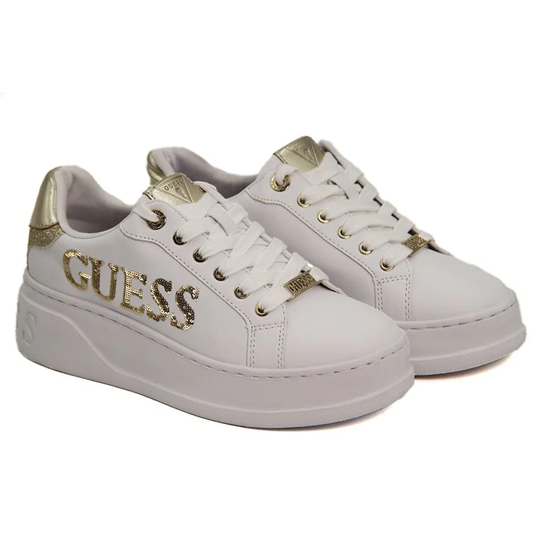 Guess Women Cordell Sequin Low-Top - Gold GUW495 - Image 2