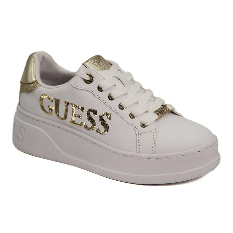 Guess Women Cordell Sequin Low-Top - Gold GUW495 - Image 4