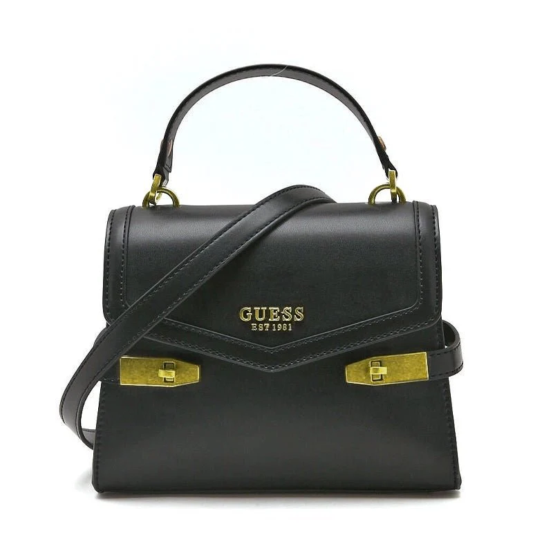 GUESS Zadie Logo Top Handle Flap Bag - Image 11