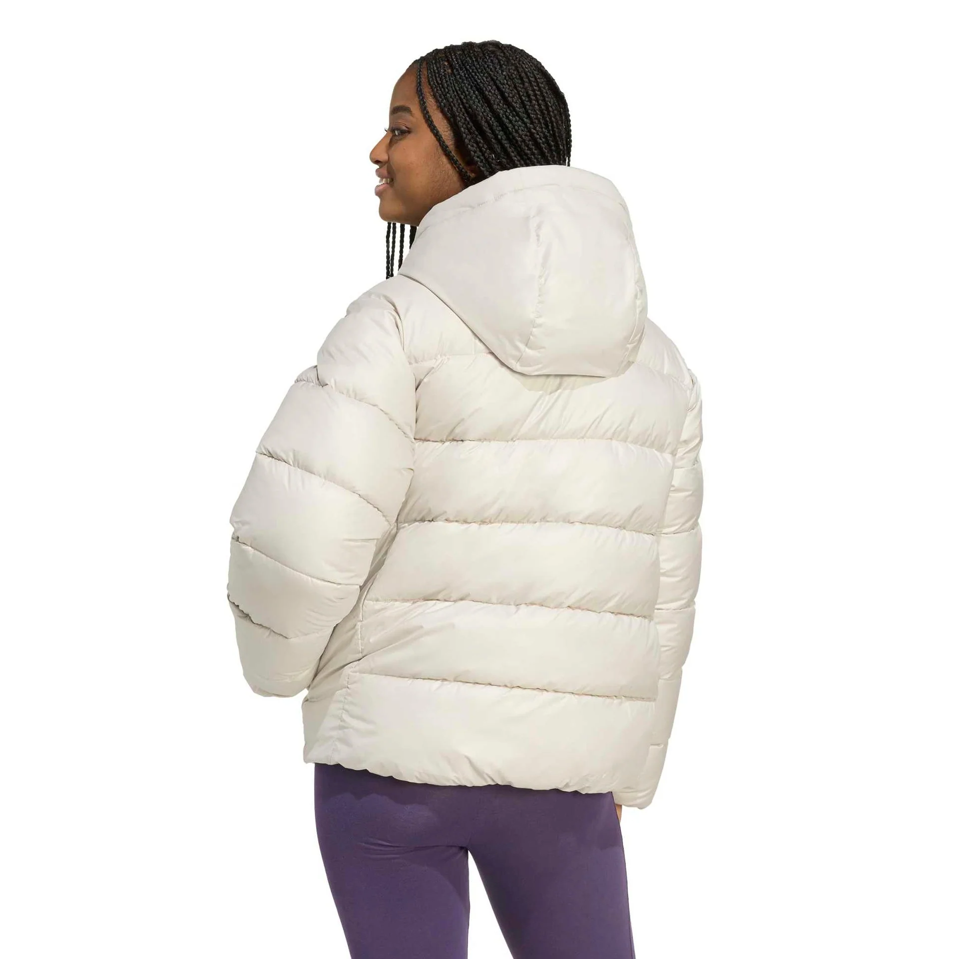 Essentials CLIMAWARM Synthetic Down Puffer Hooded Jackets - Image 3