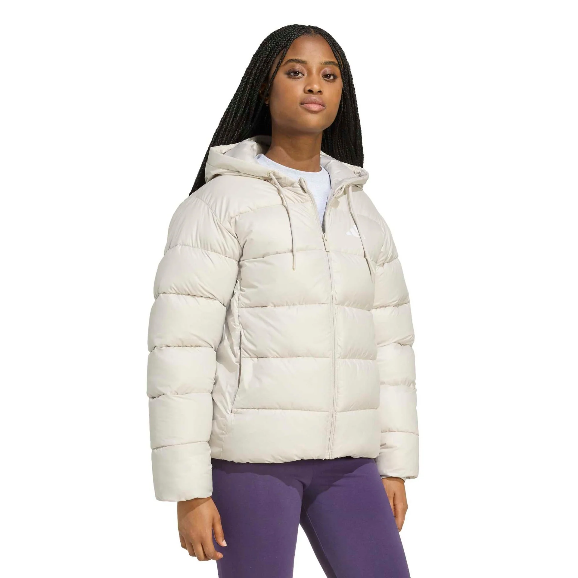 Essentials CLIMAWARM Synthetic Down Puffer Hooded Jackets - Image 4