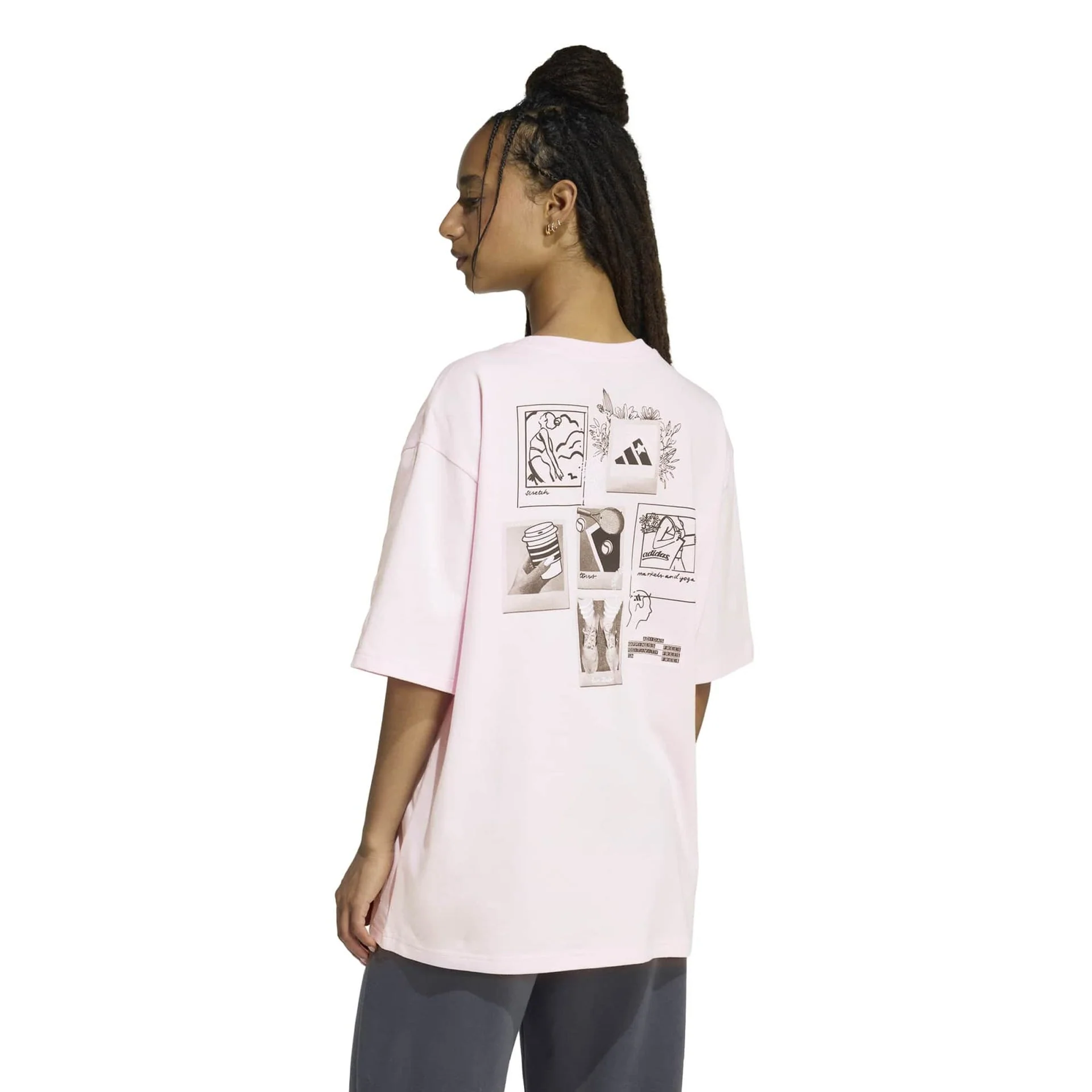MINI EMBROIDERY OVERSIZED GRAPHIC T-SHIRT - Image 3
