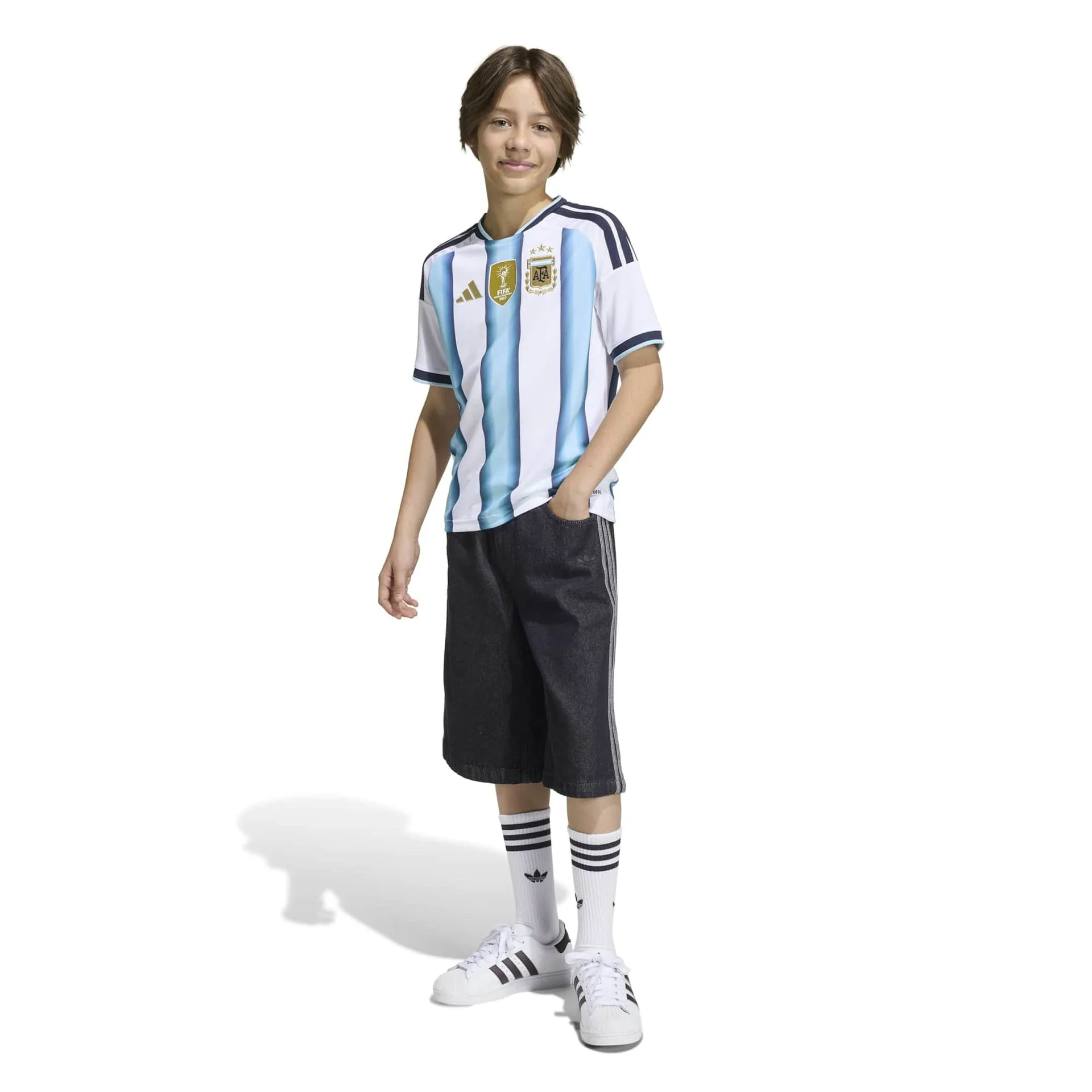 Argentina 26 Home Kids Jersey - Image 5