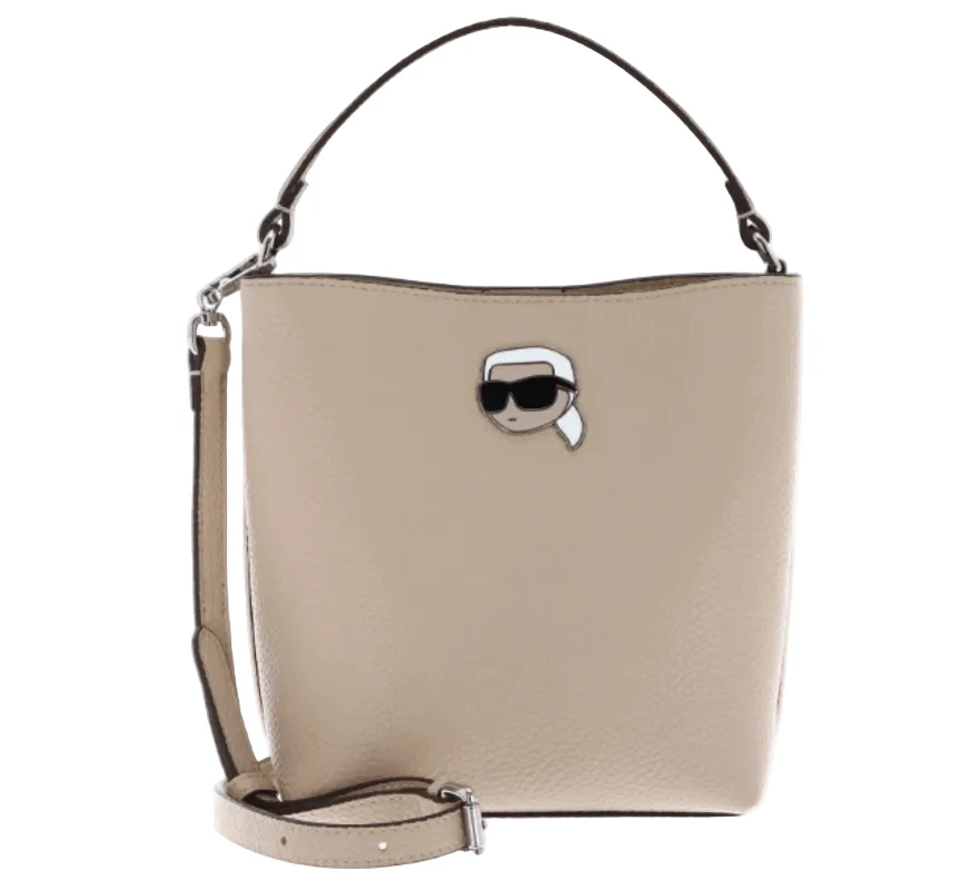 KARL LEGERFELD Ikon Pebble Bucket Bag  KB48