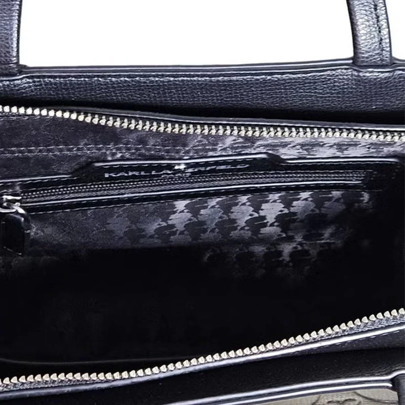 KARL LEGERFELD Maybelle Leather Satchel KB36 - Image 3