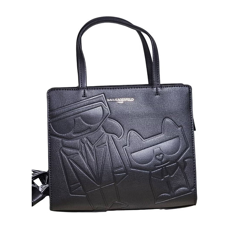 KARL LEGERFELD Maybelle Leather Satchel KB36 - Image 4