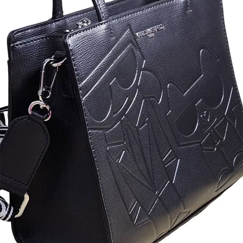 KARL LEGERFELD Maybelle Leather Satchel KB36 - Image 5