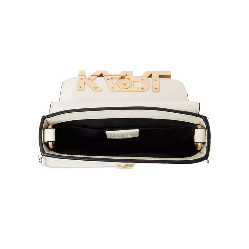 KARL LEGERFELD K/Letters Embossed Crossbody Bag in Leather KB37 - Image 5