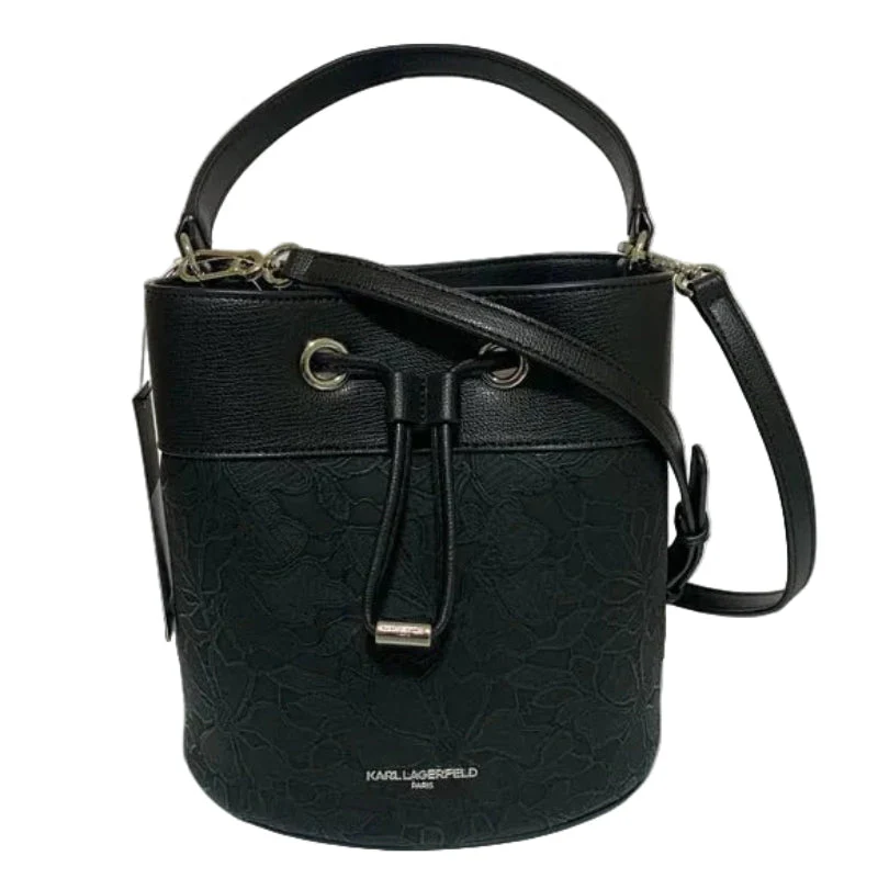 KARL LEGERFELD Embossed Maybelle Adele Bucket BAG KB46